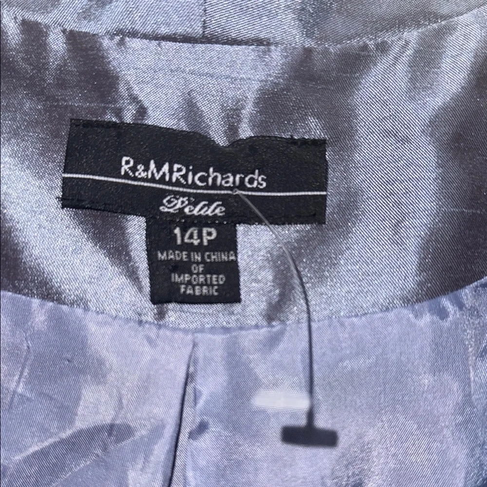 R & M Richards Black Crop Blazer with Short Sleeves 87